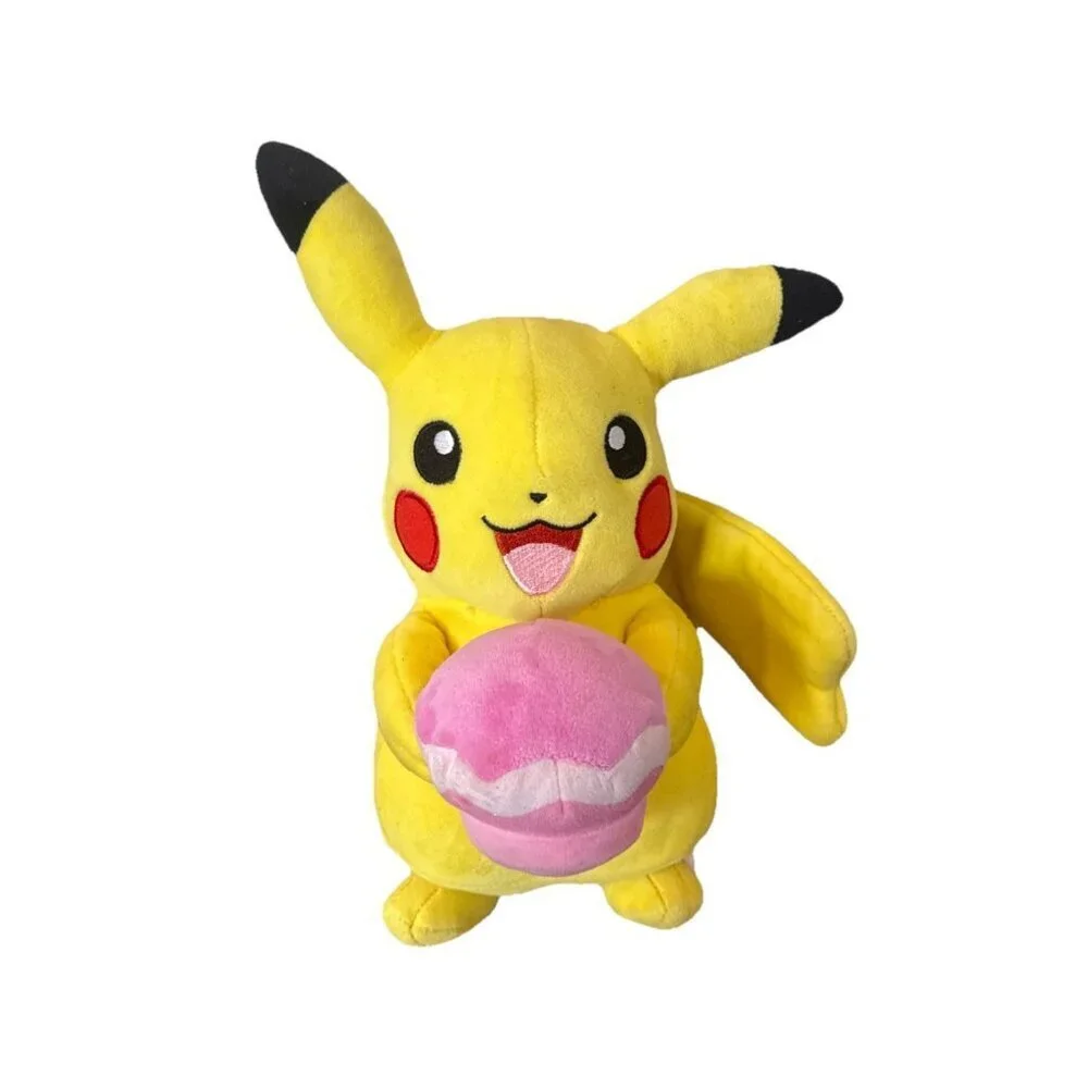Pokémon 2022 Valentine's Day Pikachu Holding Cupcake 8” Plush Jazwares